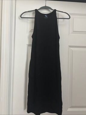 Old Navy Black Midi Tank Dress